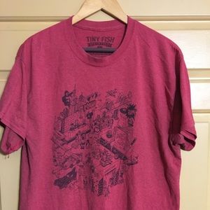 Red New York Comic Con 18” Printed t shirt